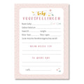 Mijn babyshower invulkaarten (30 stuks) - roze