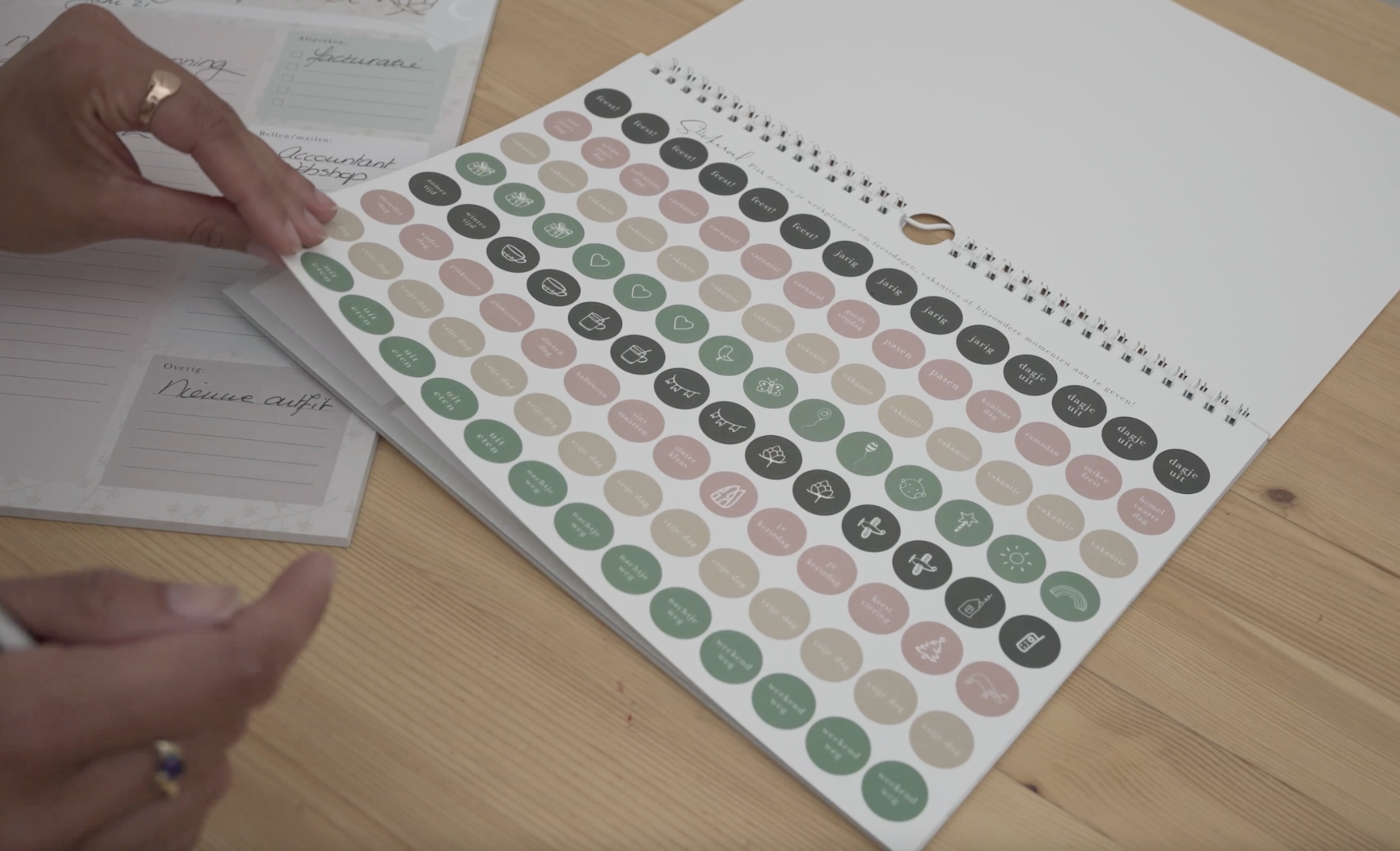 Weekplanner incl. stickervel - Eclipse