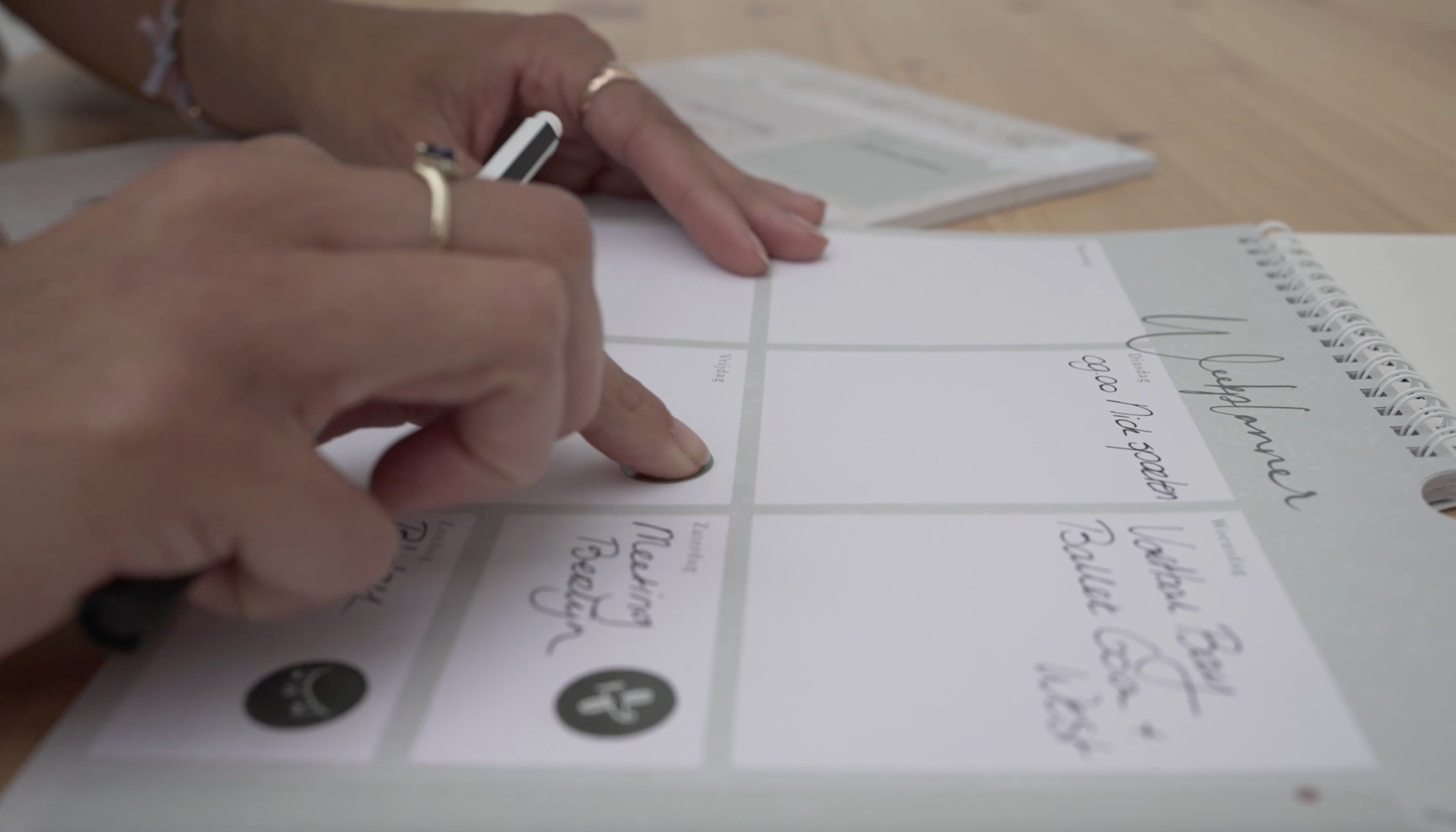 Weekplanner incl. stickervel - Eclipse