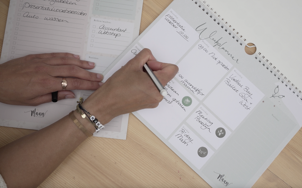 Weekplanner incl. stickervel - Eclipse