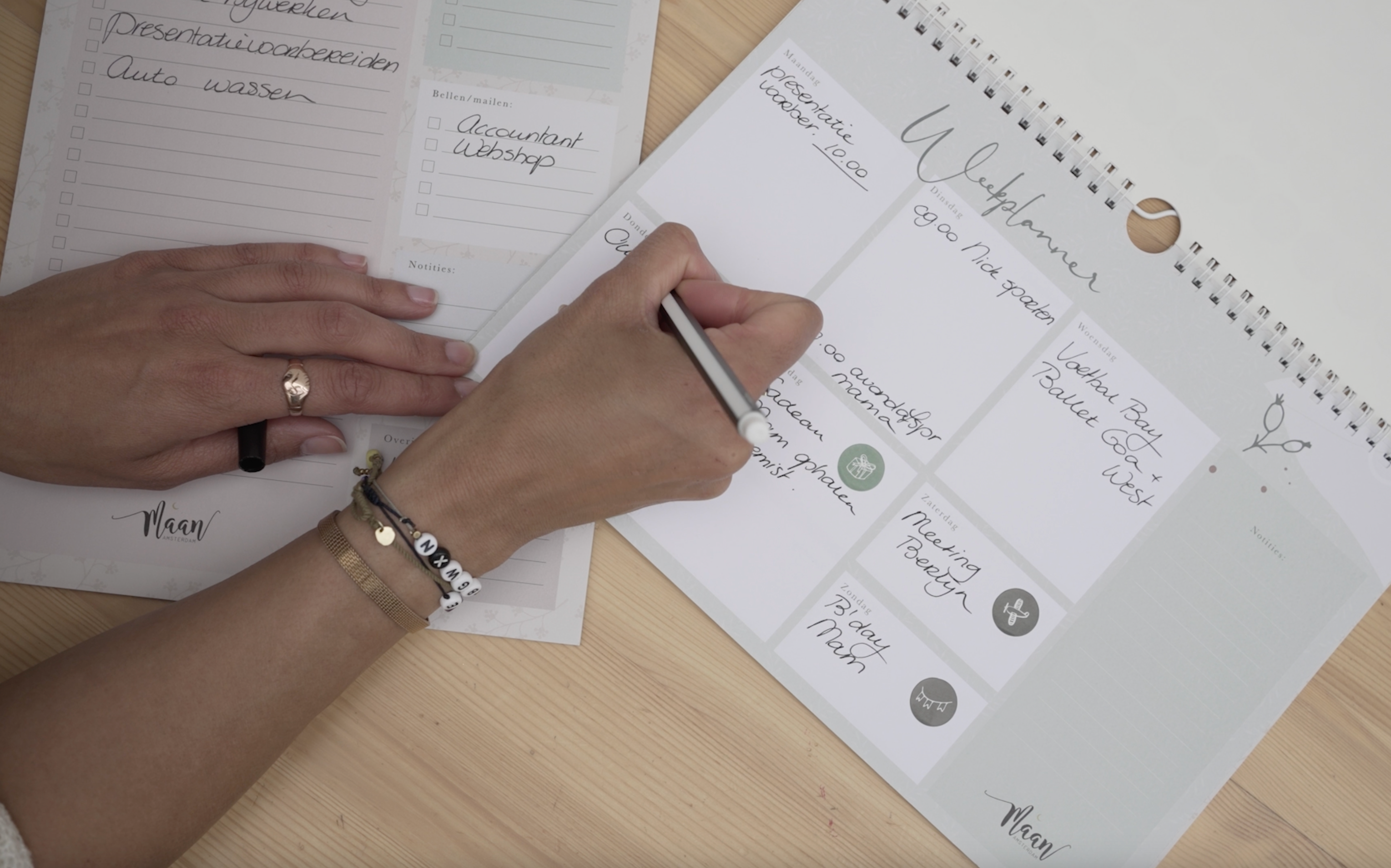 Weekplanner incl. stickervel - Eclipse